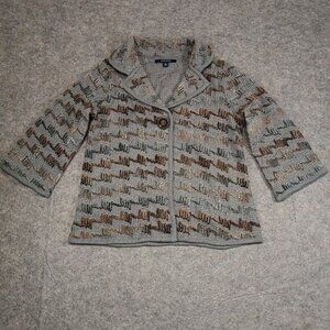Chadwick Cardigan‎ Womens S Gray Thick Knit Wide Sleeve Western